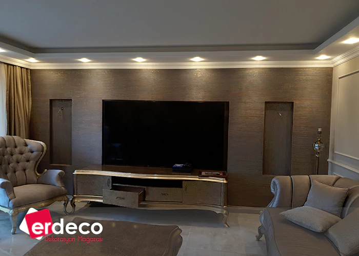 B.Çekmece/Mimaroba Salon Tv duvarı dekoratif Uygulama B.Çekmece/Mimaroba Salon Tv duvarı dekoratif Uygulama
